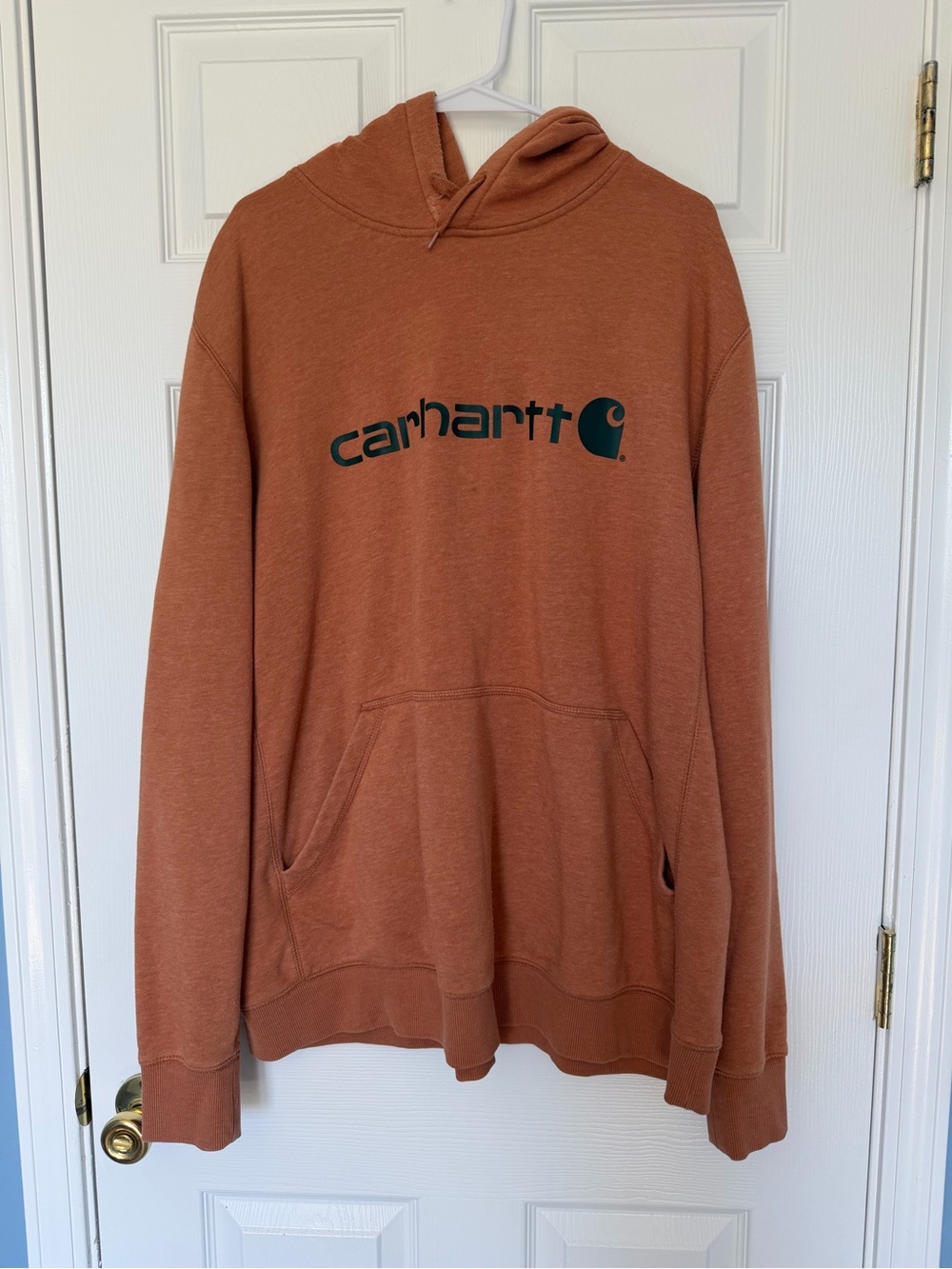 Carhartt Men's Hooded Sweatshirt Clay Color Size XXL